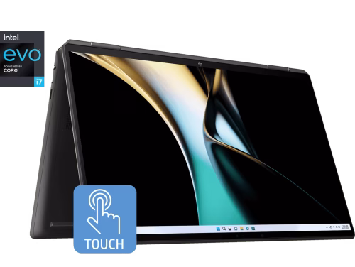 HP SPECTRE 16-F2002TU ,INTEL 13TH GEN CORE  I7-13700H , 16 GB RAM, 1 TB SSD,  16" DIAGONAL,MULTI-TOUCH,IPS, WIN 11 SL, OFFICE H&S 2021, BACKLIT KEYBOARD, NIGHTFALL BLACK,FINGER PRINT READER