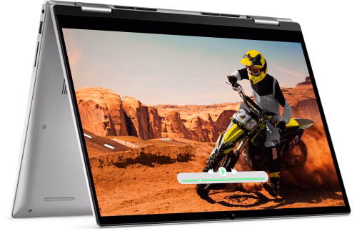 DELL INSPIRON-7435, RYZEN 5TH GEN-7530U, 8GB RAM, 512 GB SSD,  14" FHD WVA TOUCH 250 NITS, AMD RADEON™ GRAPHICS, BACKLIT KEYBOARD, FINGER PRINT READER,  WINDOWS 11 HOME, MSOFFICE HOME & STUDENT 2021, PLATINUM SILVER COLOR