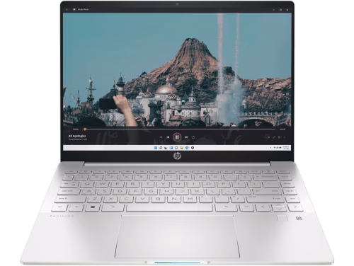 HP PAVILION PLUS  14-EH0037TU, INTEL 12TH GEN CORE I5-12500H, 16GB RAM, 512 GB SSD,  14 " FHD  DIAGONAL, 2.8K, OLED,WIN 11 SL, OFFICE HOME 2021, BACKLIT KEYBOARD, NATURAL SILVER,FINGER PRINT READER