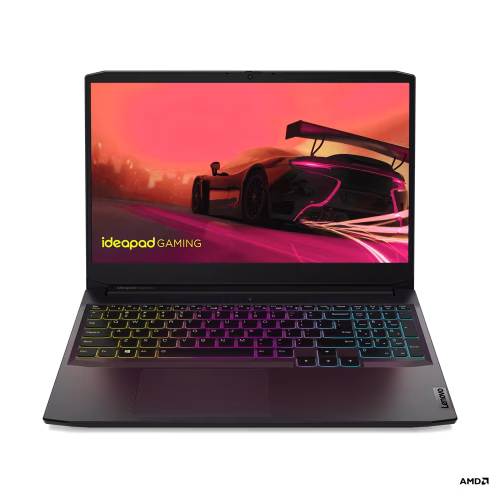 IDEAPAD GAMING 3 - 82K2025NIN, AMD RYZEN™ 5 6600H ROCESSOR , 16 GB RAM, 512 GB SSD, 15.6" FHD  IPS 250NITS, NVIDIA® GEFORCE RTX™ 1650, WIN 11 SL, OFFICE H&S 2021, WHITE BACKLIT KEYBOARD ENGLISH, SHADOW BLACK COLOR.