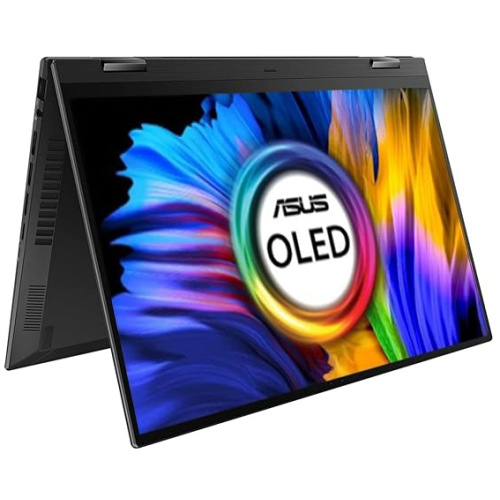 ASUS ZENBOOK 14 FLIP OLED UN5401QA-KN901WS, AMD RYZEN™ 9 5900HX PROCESSOR , 16GB RAM , 1 TB SSD, 14" 2.8K  OLED , AMD RADEON GRAPHICS , BACKLIT CHICLET KEYBOARD , WINDOWS 11 HOME, MSOFFICE HOME & STUDENT 2021,  JADE BLACK COLOR.