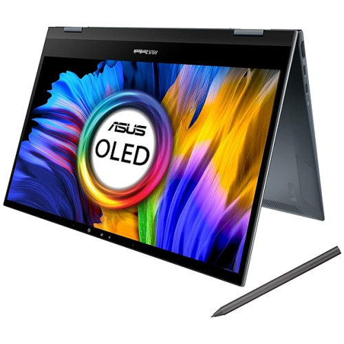 ASUS ZENBOOK FLIP 13 UX363EA-HP502TS TOUCH 2-IN-1 LAPTOP ,11TH GENERATION INTEL CORE I5 –1135G7 PROCESSOR , 8GB RAM , 512 GB SSD, 13.3" OLED, INTEL IRIS IRIS XE GRAPHICS, FULL-SIZE BACKLIT  KEYBOARD, WINDOWS 10 HOME , MSOFFICE HOME & STUDENT 2019, PINE GREY COLOR.