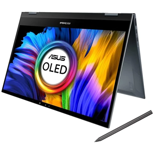 ASUS ZENBOOK FLIP 13 UX363EA-HP562WS TOUCH 2-IN-1 LAPTOP ,11TH GENERATION INTEL CORE I5 –1135G7 PROCESSOR , 16GB RAM , 512 GB SSD, 13.3" OLED, INTEL IRIS IRIS XE GRAPHICS, FULL-SIZE BACKLIT  KEYBOARD, WINDOWS 11 HOME , MSOFFICE HOME & STUDENT 2021, PINE GREY COLOR.
