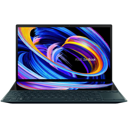 ASUS ZENBOOK DUO 14 UX482EGR-KA711WS,11TH GENERATION INTEL CORE I7 –1195G7 PROCESSOR , 16GB RAM , 1 TB SSD, 14" FHD IPS, 2GB GDDR6 NVIDIA® GEFORCE® MX450 GRAPHICS, BACKLIT CHICLET KEYBOARD, WINDOWS 11 HOME , MSOFFICE HOME & STUDENT 2021, CELESTIAL BLUE COLOR.