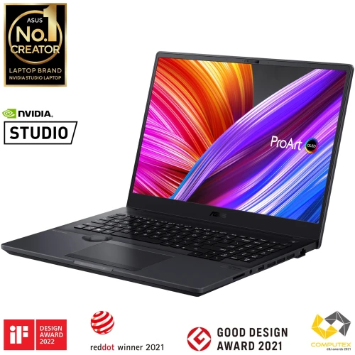 ASUS PROART STUDIOBOOK PRO 16 OLED W7600Z3A-L921WS ,INTEL 12TH GEN CORE I9-12900H PROCESSOR ,32 GB RAM, 1TB + 1TB M.2 NVME PCIE 4.0 PERFORMANCE RAID0 SSD, 16" 4K OLED, WIN 11 SL, OFFICE HOME & STUDENT 2021, NVIDIA RTX A3000 12GB LAPTOP GPU GRAPHICS,BACKLIT CHICLET KEYBOARD WITH NUM-KEY, FINGER PRINT READER, MINERAL BLACK COLOR.