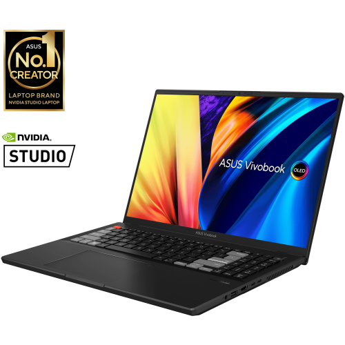 ASUS VIVOBOOK PRO 16X OLED N7601ZM-MQ931WS,12TH GENERATION INTEL CORE I9 – 12900H PROCESSOR , 32GB RAM , 1 TB SSD, 16" 4K  OLED , NVIDIA GEFORCE RTX 3060 , BACKLIT CHICLET KEYBOARD , FINGER PRINT READER, WINDOWS 11 HOME, MSOFFICE HOME & STUDENT 2021, 0°BLACK COLOR COLOR.