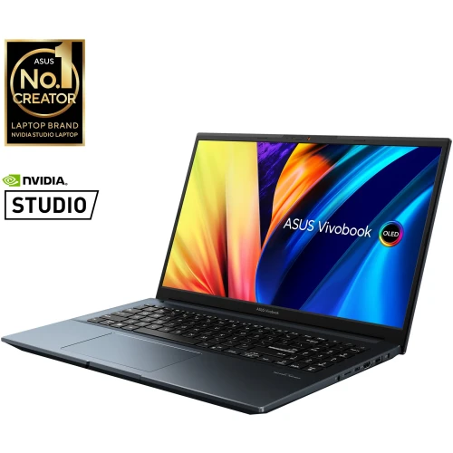 ASUS VIVOBOOK PRO 15 K6502HCB-LP901WS, 11TH GEN INTELCORE I9-11900H PROCESSOR ,16GB RAM, 512GBSSD , 15.6" FHD, NVIDIA GEFORCE RTX 3050, BACKLIT CHICLET KEYBOARD , WINDOWS 11 HOME, MSOFFICE HOME & STUDENT 2021, QUIET BLUE COLOR.