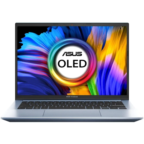 ASUS VIVOBOOK PRO 14 OLED M3400QA-KM702WS, AMD RYZEN™ 5 5800HS PROCESSOR ,16GB RAM, 512 GB SSD ,14"OLED, AMD RADEON GRAPHICS, BACKLIT CHICLET KEYBOARD, WINDOWS 11 HOME, MSOFFICE HOME & STUDENT 2021, SOLAR SILVER COLOR.