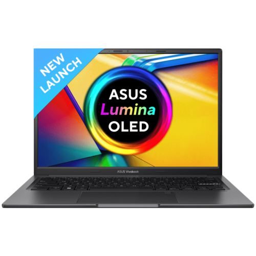 ASUS VIVOBOOK 14X OLED K3405ZFB-KM751WS, 12TH GEN INTEL CORE I7-12650H PROCESSOR, 16GB RAM, 1 TB SSD,  14" WQXGA OLED, NVIDIA GEFORCE RTX 2050, BACKLIT CHICLET KEYBOARD, FINGER PRINT READER, WINDOWS 11 HOME, MSOFFICE HOME & STUDENT 2021, INDIE BLACK COLOR.