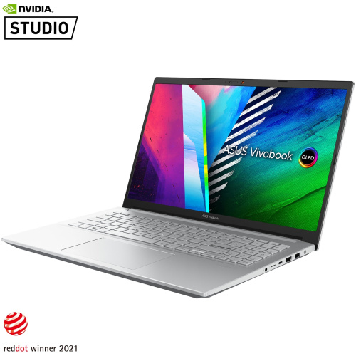 ASUS VIVOBOOK PRO 15 OLED M3504YA-LK552WS, AMD RYZEN™ 5 7530U PROCESSOR ,16GB RAM, 1 TB SSD ,15.6" FHD OLED,  AMD RADEON GRAPHICS, BACKLIT CHICLET KEYBOARD WITH NUM KEY, WINDOWS 11 HOME, MSOFFICE HOME & STUDENT 2021, COOL SILVER  COLOR.