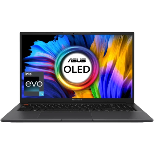 ASUS VIVOBOOK S15 OLED S3502ZA-L502WS,12TH GENERATION INTEL CORE I5 – 12500H PROCESSOR , 16GB RAM , 512 GB SSD, 15.6" FHD OLED, INTEL IRIS XE GRAPHICS, BACKLIT CHICLET KEYBOARD WITH NUM KEY , FINGER PRINT READER, WINDOWS 11 HOME, MSOFFICE HOME & STUDENT 2021, INDIE BLACK COLOR.