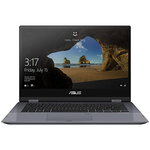 ASUS VIVOBOOK FLIP 14 TOUCH PANEL TP412FA-EC371TS 2 IN 1 LAPTOP, 10TH GEN INTEL CORE I3-10110U PROCESSOR, 4GB RAM , 512 GB SSD , 14" FHD IPS, INTEGRATED INTEL UHD GRAPHICS, BACKLIT CHICLET KEYBOARD, FINGER PRINT READER, WINDOWS 10 HOME, OFFICE HOME AND STUDENT 2019, STAR GREY COLOR.