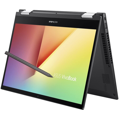 ASUS VIVOBOOK FLIP 14 TP470EA-EC512WS 2-IN-1 LAPTOP , 11TH GEN INTELCORE I5-1135G7 PROCESSOR ,8GB RAM, 512 GB SSD, 14" FHD , INTEGRATED INTEL IRIS XE GRAPHICS, FULL-SIZE BACKLIT CHICLET KEYBOARD, WINDOWS 11 HOME, MSOFFICE HOME & STUDENT 2021, INDIE BLACK COLOR.