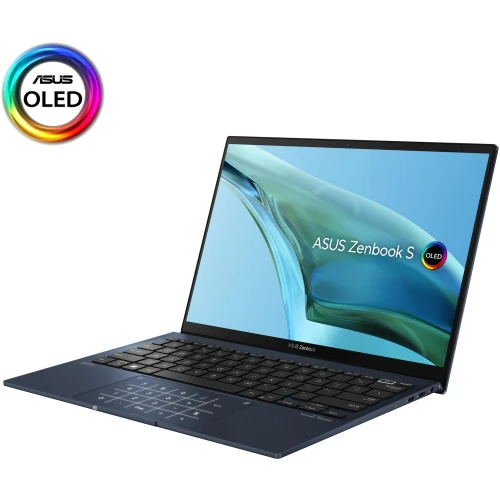 ASUS ZENBOOK S13 OLED UM5302TA-LX501WS, AMD RYZEN™ 5 6600U PROCESSOR , 16GB RAM , 512 GB SSD ,13.3" OLED, AMD RADEON™  GRAPHICS, BACKLIT CHICLET KEYBOARD, FINGER PRINT READER, WINDOWS 11 HOME, MSOFFICE HOME & STUDENT 2021, PONDER BLUE COLOR.