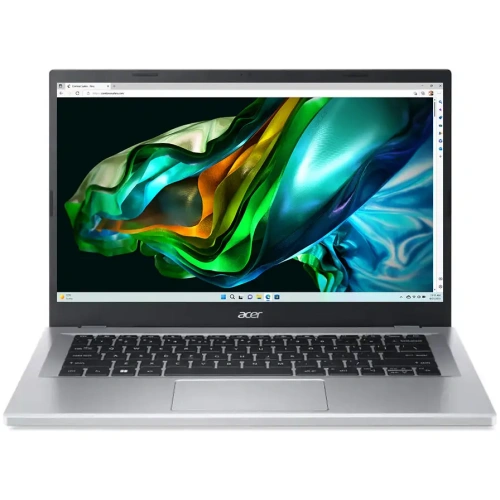 ASPIRE 3 SPIN 14  NX-KENSI-002, INTEL N – SERIES CORE I3 – N305 PROCESSOR , 8GB RAM, 512 GB SSD, 14" IPS, INTEL UHD GRAPHICS, WIN 11 HOME, MICROSOFT OFFICE H&S 2021, ACER  KEYBOARD, PURE SILVER COLOR.