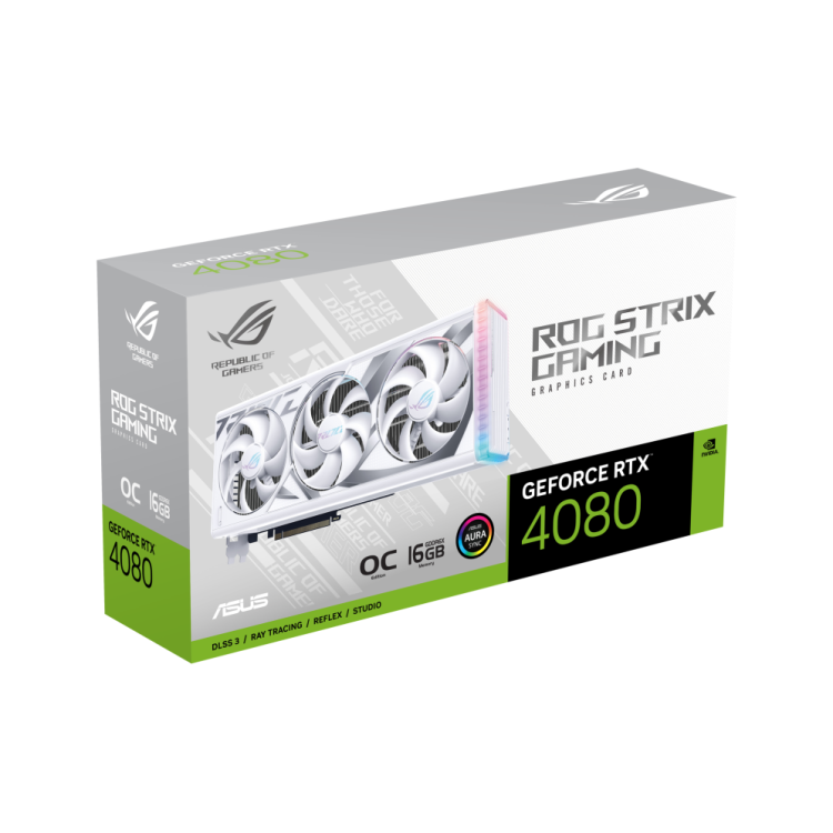 ASUS ROG STRIX GEFORCE RTX™ 4080 16GB GDDR6X WHITE OC EDITION