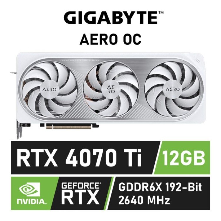 GIGABYTE- GEFORCE RTX™ 4070 TI AERO OC V2 12G – Expert Systems