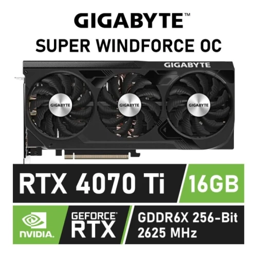 GIGABYTE - GEFORCE RTX™ 4070 TI SUPER WINDFORCE OC 16G