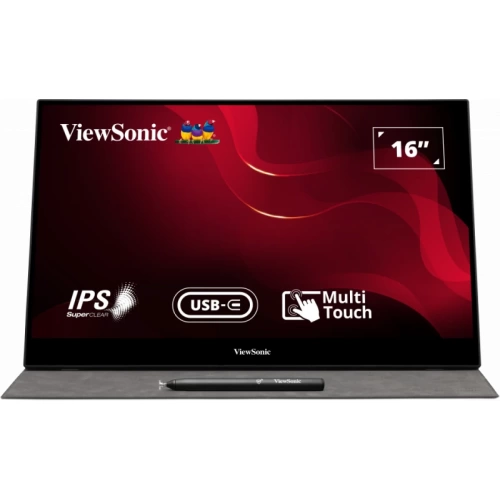 VIEWSONIC TD1655 16” USB-C MULTI-TOUCH PORTABLE MONITOR