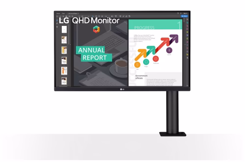 LG 27 (68.58CM) 27QN880-B QHD ERGO IPS MONITOR WITH USB TYPE-C™