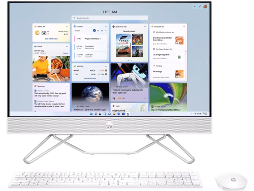 HP ALL-IN-ONE 12TH GEN INTEL (CORE I3-23.8 INCH(60.5 CM) 8GB RAM/512GB SSD/FHD, MICRO-EDGE, ANTI-GLARE DISPLAY/WIRELESS KEYBOARD & MOUSE/INTEL UHD GRAPHICS/WIN 11/5.37 KG) 24-CB1901IN